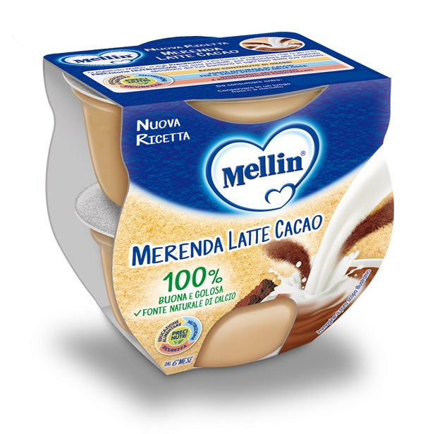 MELLIN MERENDA LATTE CACAO 2 X 100 G - MELLIN MERENDA LATTE CACAO 2 X 100 G