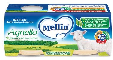 Mellin Omogeneizzato Agnello 2 Pezzi X 80 G - Mellin Omogeneizzato Agnello 2 Pezzi X 80 G