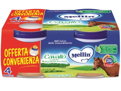 Mellin Omogeneizzato Cavallo 4 X 80 G - Mellin Omogeneizzato Cavallo 4 X 80 G