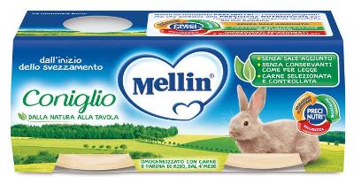 Mellin Omogeneizzato Coniglio 2 X 80 G - Mellin Omogeneizzato Coniglio 2 X 80 G