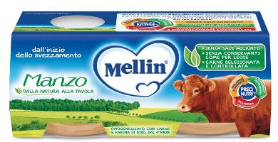 Mellin Omogeneizzato Manzo 2 X 80 G - Mellin Omogeneizzato Manzo 2 X 80 G