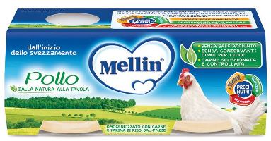 Mellin Omogeneizzato Pollo 2 X 80 G - Mellin Omogeneizzato Pollo 2 X 80 G