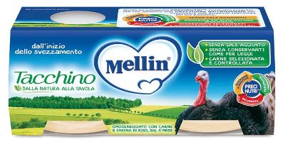 MELLIN OMOGENEIZZATO TACCHINO 2 X 80 G - MELLIN OMOGENEIZZATO TACCHINO 2 X 80 G