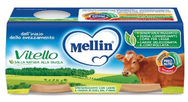 MELLIN OMOGENEIZZATO VITELLO 2 X 80 G - MELLIN OMOGENEIZZATO VITELLO 2 X 80 G