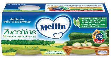 MELLIN OMOGENEIZZATO ZUCCHINE 2 X 80 G - MELLIN OMOGENEIZZATO ZUCCHINE 2 X 80 G