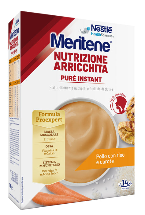 MERITENE PURE' INSTANT POLLO CON RISO E CAROTE 1 KG - MERITENE PURE' INSTANT POLLO CON RISO E CAROTE 1 KG