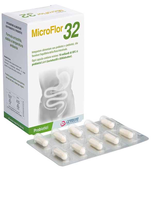 MICROFLOR 32 60 CAPSULE 366 MG NO FRIGO - MICROFLOR 32 60 CAPSULE 366 MG NO FRIGO