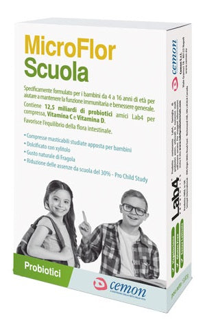 MICROFLOR SCUOLA 30 CAPSULE MASTICABILI - MICROFLOR SCUOLA 30 CAPSULE MASTICABILI