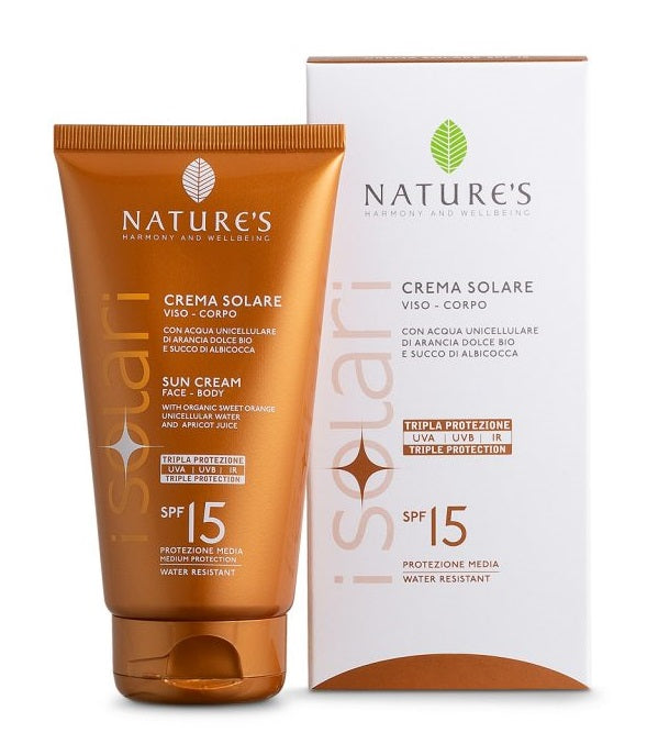 Nature's I Solari - Crema Solare Viso E Corpo - Spf15 - Ir Sun - 150Ml - Nature's I Solari - Crema Solare Viso E Corpo - Spf15 - Ir Sun - 150Ml