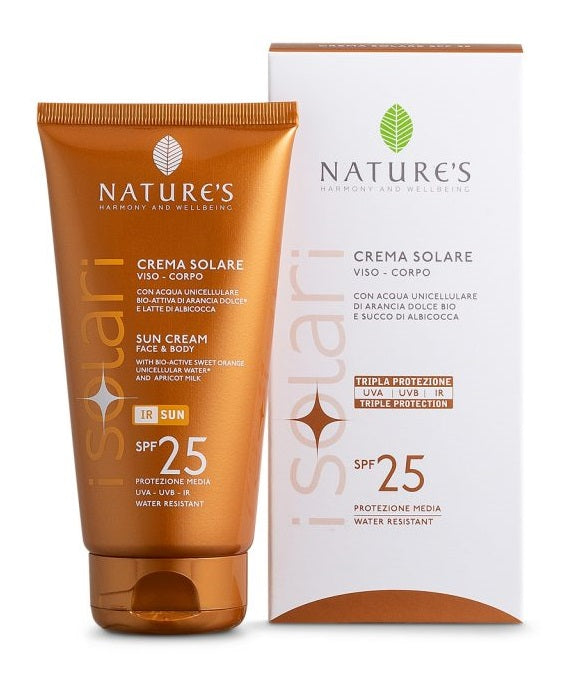 Nature's I Solari - Crema Solare Viso E Corpo - Spf25 - Ir Sun - 150Ml - Nature's I Solari - Crema Solare Viso E Corpo - Spf25 - Ir Sun - 150Ml