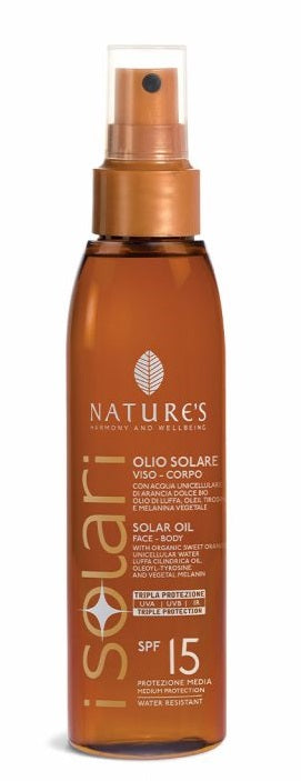 Nature's I Solari - Olio Solare Viso Corpo - Spf 15 - 150Ml - Nature's I Solari - Olio Solare Viso Corpo - Spf 15 - 150Ml