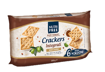 NUTRIFREE CRACKERS INTEGRALI 33,4 G X 6 PEZZI - NUTRIFREE CRACKERS INTEGRALI 33,4 G X 6 PEZZI