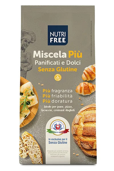 NUTRIFREE MISCELA PIU' PANIFICATI E DOLCI 1 KG - NUTRIFREE MISCELA PIU' PANIFICATI E DOLCI 1 KG