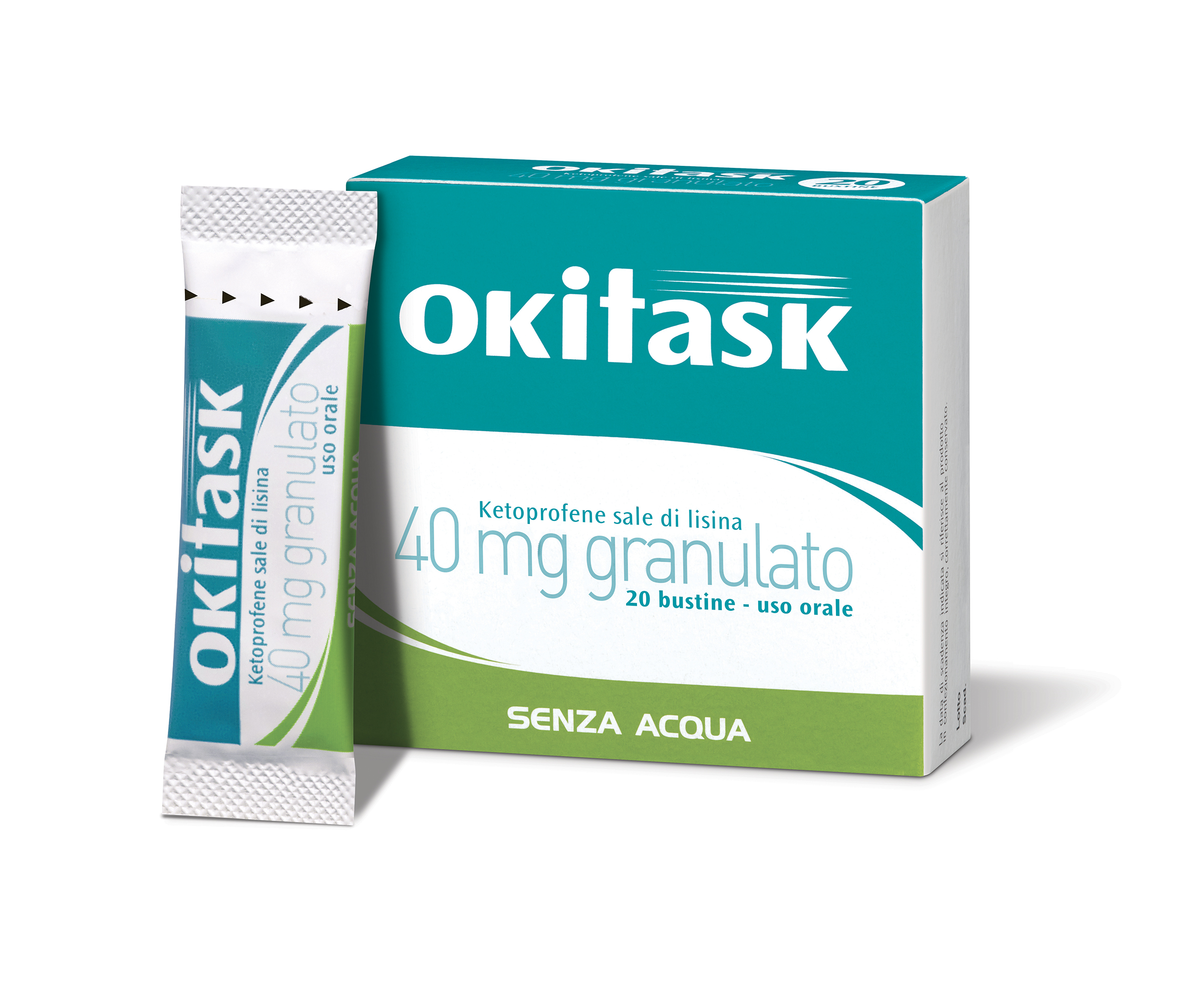 Okitask Orosolubile 20 Buste 40mg - Okitask Orosolubile 20 Buste 40mg