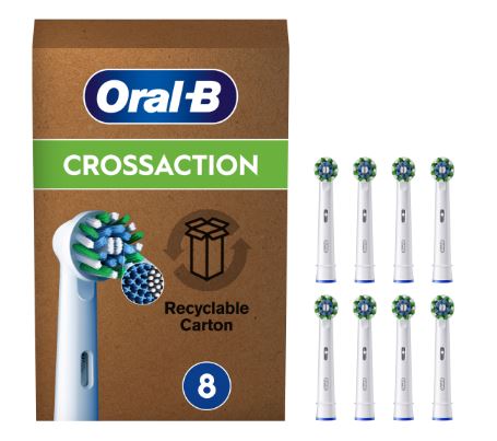 ORALB POWER REFILL EB50R CROSSACTION 8 PEZZI - ORALB POWER REFILL EB50R CROSSACTION 8 PEZZI