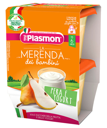 Plasmon La Merenda Dei Bambini Sapori Di Natura Pera Yogurtasettico 2 X 120 G - Plasmon La Merenda Dei Bambini Sapori Di Natura Pera Yogurtasettico 2 X 120 G