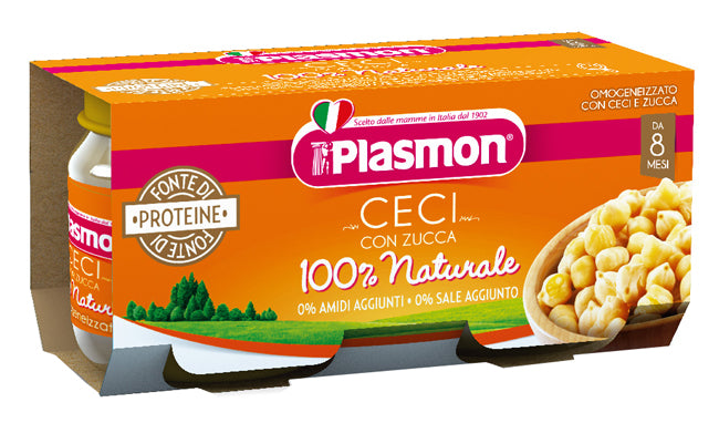 Plasmon Omogeneizzato Ceci/Zucca 2 X 80 G - Plasmon Omogeneizzato Ceci/Zucca 2 X 80 G