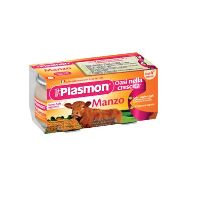 PLASMON OMOGENEIZZATO MANZO 4 X 80 G