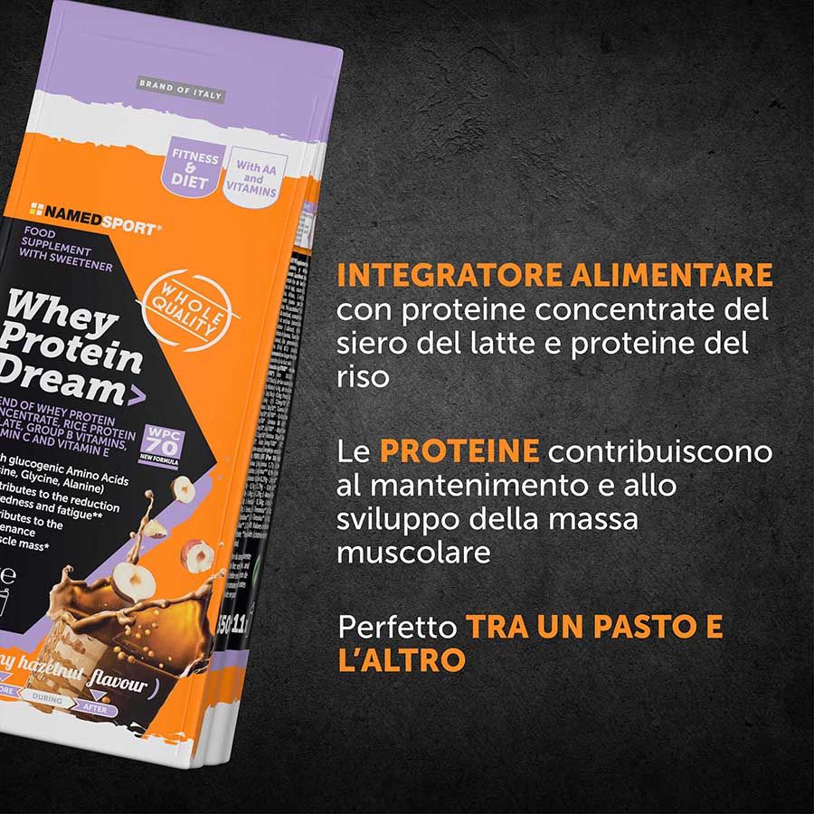 Whey Protein Dream - Creamy Hazelnut - 350 G Named Sport - Whey Protein Dream - Creamy Hazelnut - 350 G Named Sport