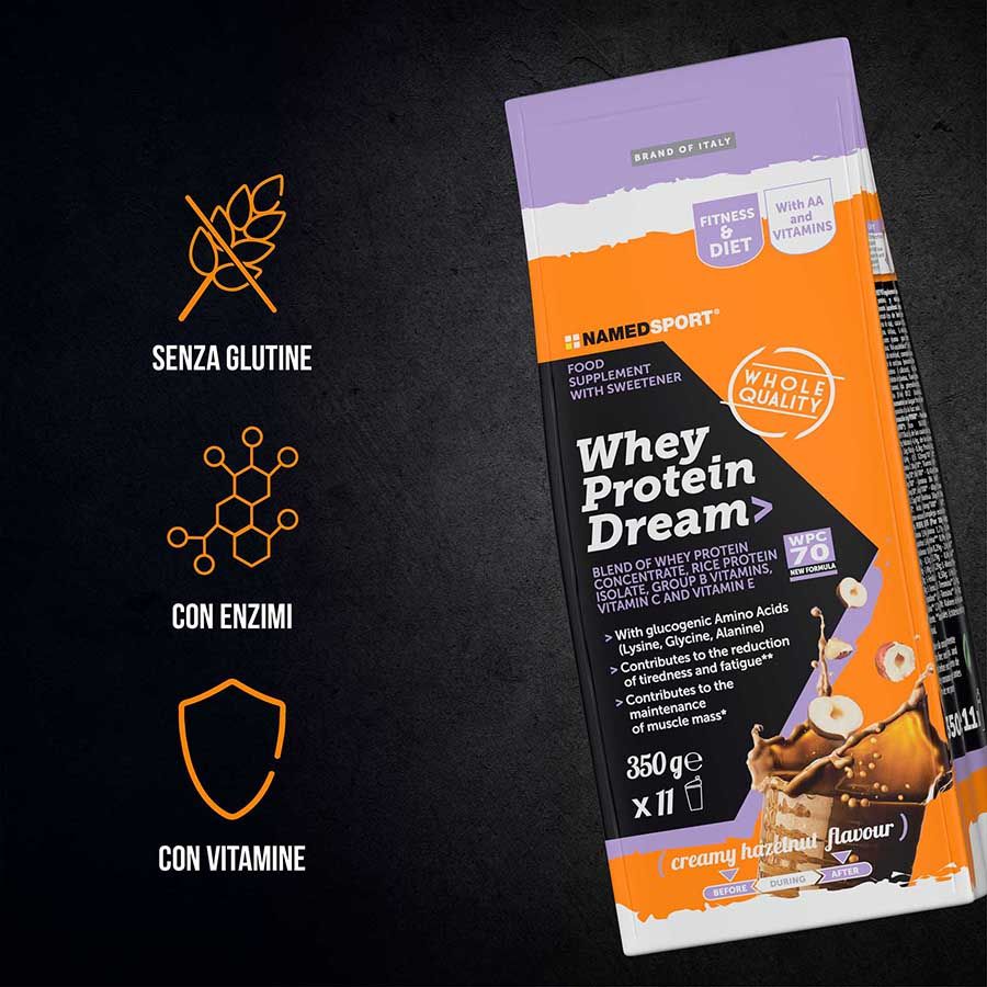 Whey Protein Dream - Creamy Hazelnut - 350 G Named Sport - Whey Protein Dream - Creamy Hazelnut - 350 G Named Sport