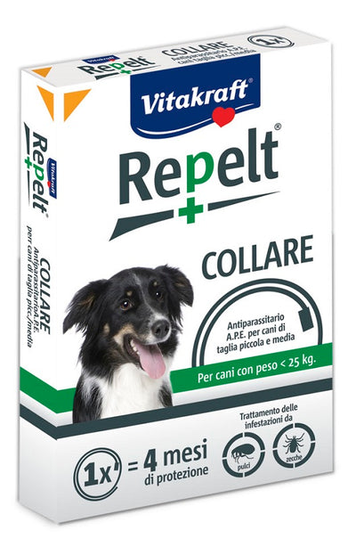 REPELT COLLARE ANTI PARASSITARIO CANE TAGLIA PICCOLA E MEDIA