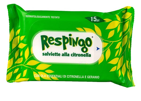 RESPINGO SALVIETTE CITRONELLA 15 PEZZI - RESPINGO SALVIETTE CITRONELLA 15 PEZZI