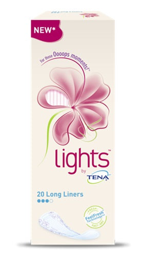 Salvaslip Lungo Lights By Tena Long 20 Pezzi - Salvaslip Lungo Lights By Tena Long 20 Pezzi