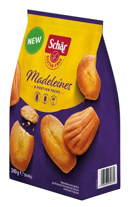 Schar Madeleines Senza Lattosio 8 Porzioni Da 30 G - Schar Madeleines Senza Lattosio 8 Porzioni Da 30 G