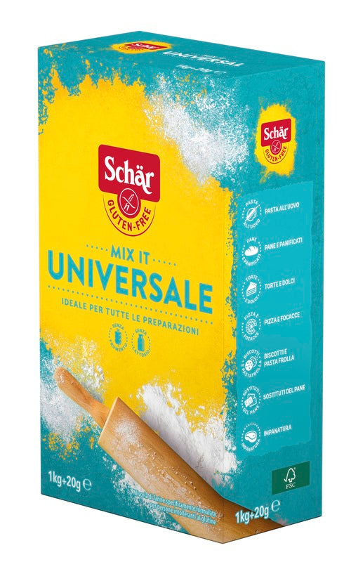 SCHAR MIX IT FARINA UNIVERSALE SENZA LATTOSIO 1 KG + 20 G - SCHAR MIX IT FARINA UNIVERSALE SENZA LATTOSIO 1 KG + 20 G