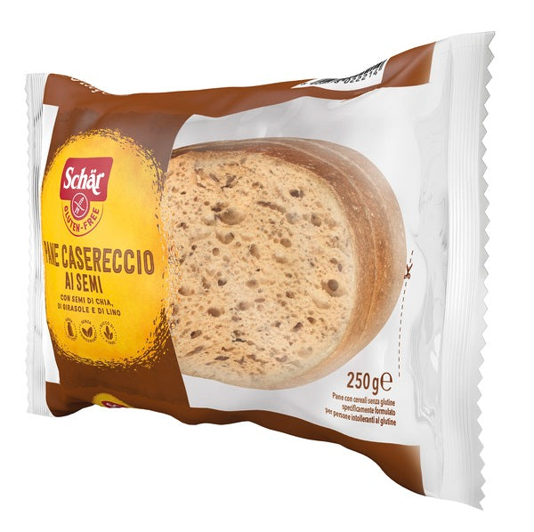 SCHAR PANE CASERECCIO AI SEMI SENZA LATTOSIO 250 G - SCHAR PANE CASERECCIO AI SEMI SENZA LATTOSIO 250 G