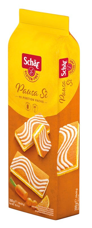 Schar Pausa Si' Merendine Di Pan Di Spagna Al Gusto Di Carota E Arancia 10 Porzioni Da 30 G - Schar Pausa Si' Merendine Di Pan Di Spagna Al Gusto Di Carota E Arancia 10 Porzioni Da 30 G