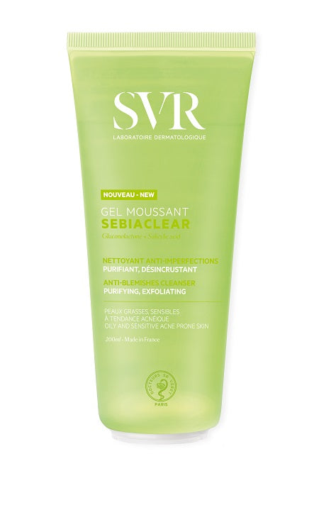 SVR Sebiaclear Gel Moussant Detergente Purificante 200ml - SVR Sebiaclear Gel Moussant Detergente Purificante 200ml