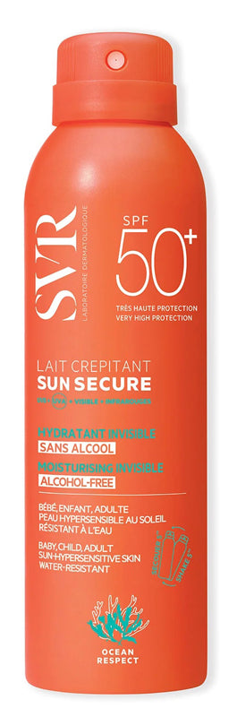 Svr Sun Secure Lait Crepitant Spray Vapo Solare Spf50+ 200ml - Svr Sun Secure Lait Crepitant Spray Vapo Solare Spf50+ 200ml