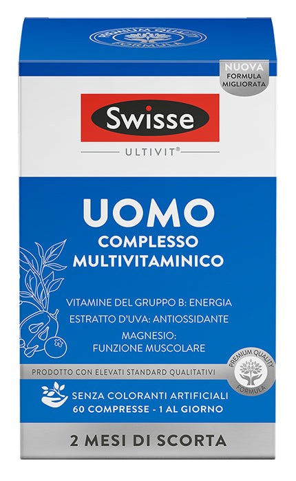 Swisse Uomo Complesso Multivitaminico - 60 Compresse - Swisse Uomo Complesso Multivitaminico - 60 Compresse