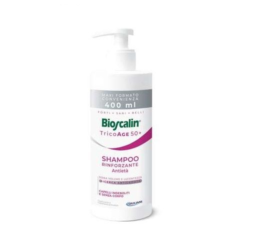 Bioscalin Tricoage Shampoo Donna Rinforzante Ridensificante contro il diradamento - Flacone 400ml - Bioscalin Tricoage Shampoo Donna Rinforzante Ridensificante contro il diradamento - Flacone 400ml