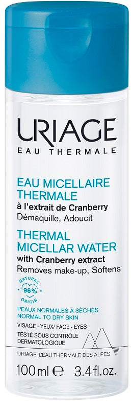 URIAGE EAU MICELLAIRE THERMALE PELLI NORMALI SECCHE 100 ML - URIAGE EAU MICELLAIRE THERMALE PELLI NORMALI SECCHE 100 ML