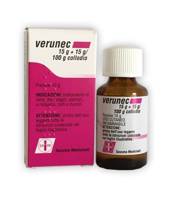 VERUNEC 15 G + 15 G/100 G COLLODIO - VERUNEC 15 G + 15 G/100 G COLLODIO