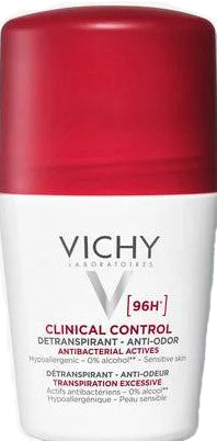 VICHY DEODORANTE CLINICAL CONTROL 96H ROLL 50 ML - VICHY DEODORANTE CLINICAL CONTROL 96H ROLL 50 ML