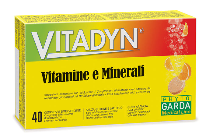 Vitadyn Vitamine/Minerali 40 Compresse Effervescenti In 2 Tubi - Vitadyn Vitamine/Minerali 40 Compresse Effervescenti In 2 Tubi