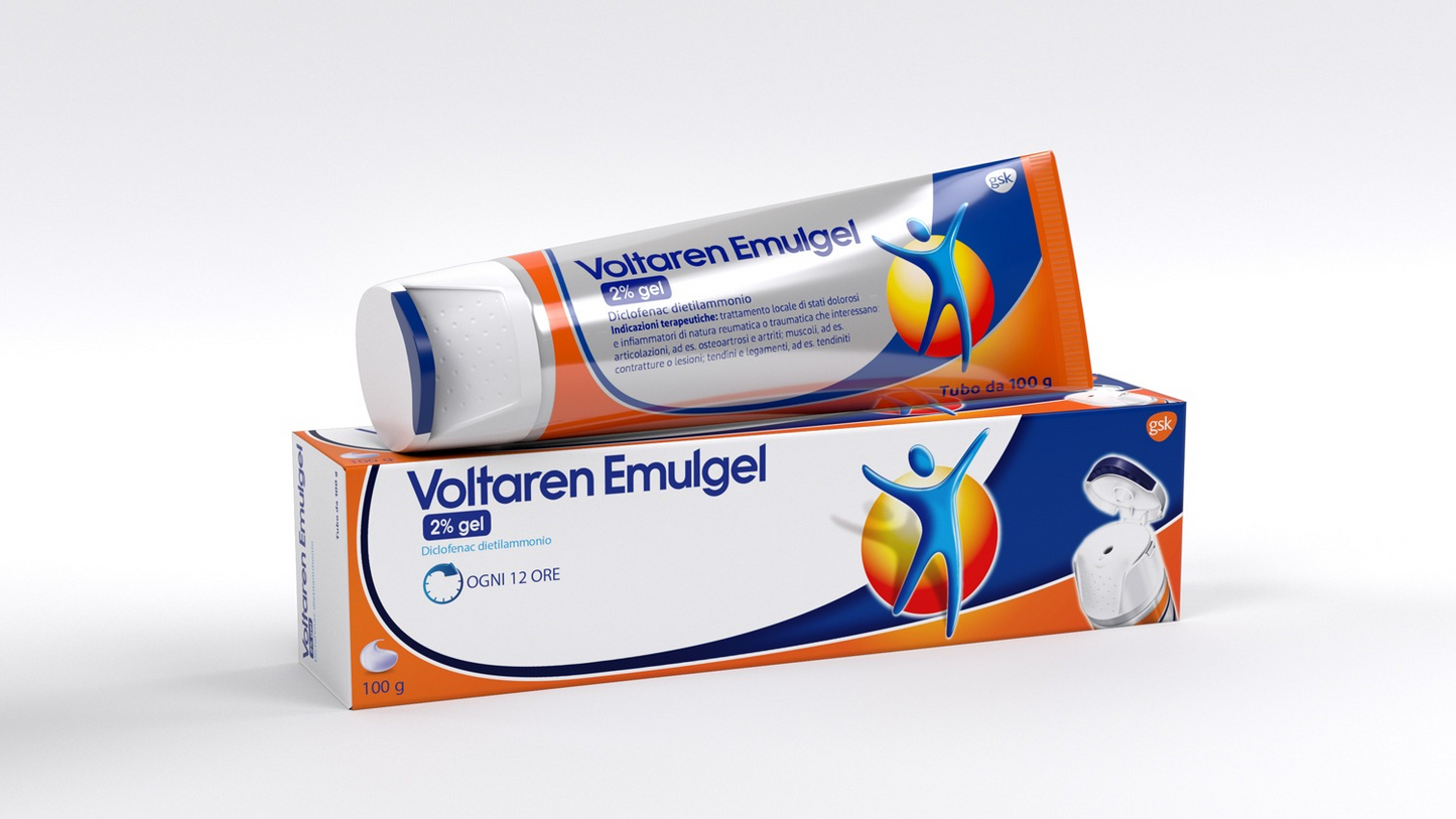 Voltaren Emulgel 2% Antinfiammatorio Diclofenac Dolori Articolari Mal Di Schiena Gel 100 g