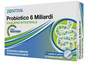 ZENTIVA PROBIOTICO 6 MILIARDI 24 CAPSULE VEGETALI - ZENTIVA PROBIOTICO 6 MILIARDI 24 CAPSULE VEGETALI