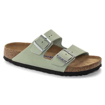 Pianelle Birkenstock Arizona Sfb Matcha Nubuck Leather 36