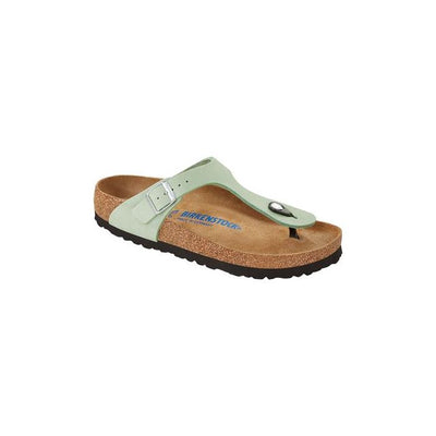 Pianinfrad Birkenstock Gizeh Sfb Matcha Nubuck Leather N.39 Regular Fit ( Calzata Normale)