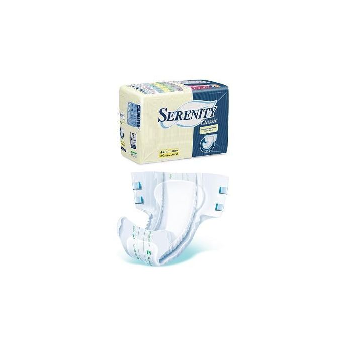 Pannolone Per Incontinenza Serenity Classic Superdry Formatoextra Large 30 Pezzi - Pannolone Per Incontinenza Serenity Classic Superdry Formatoextra Large 30 Pezzi