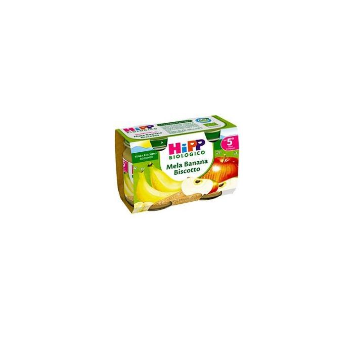 Hipp Bio Hipp Bio Omogeneizzato Mela Banana Biscotto 2X125 G - Hipp Bio Hipp Bio Omogeneizzato Mela Banana Biscotto 2X125 G