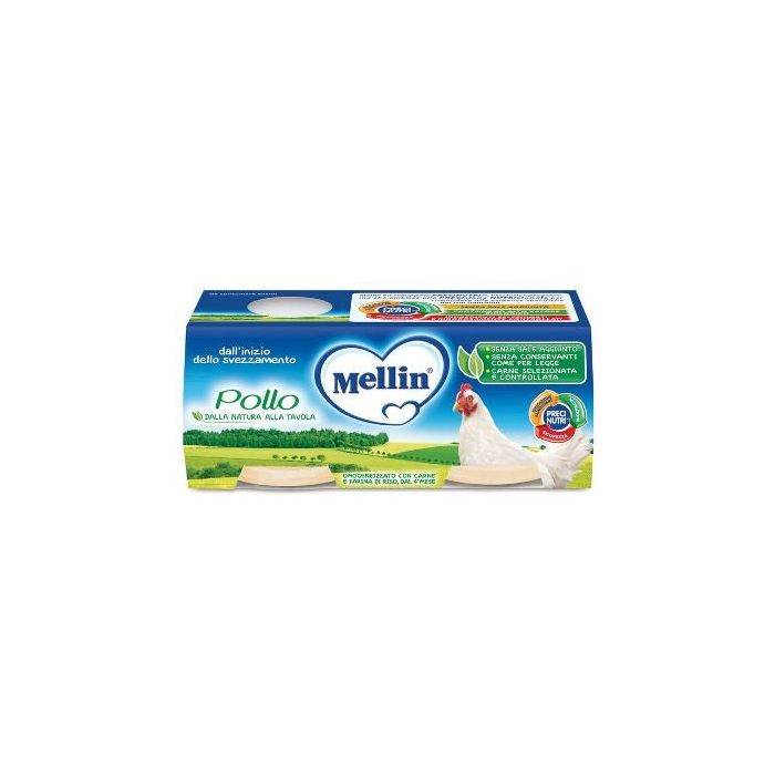 Mellin Omogeneizzato Pollo 4X80 G - Mellin Omogeneizzato Pollo 4X80 G