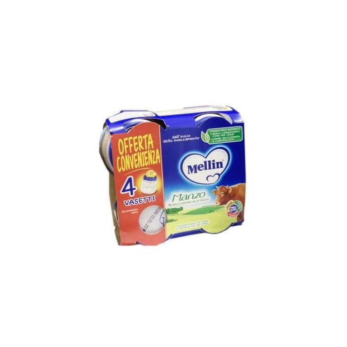 Mellin Omogeneizzato Manzo 4X80 G - Mellin Omogeneizzato Manzo 4X80 G