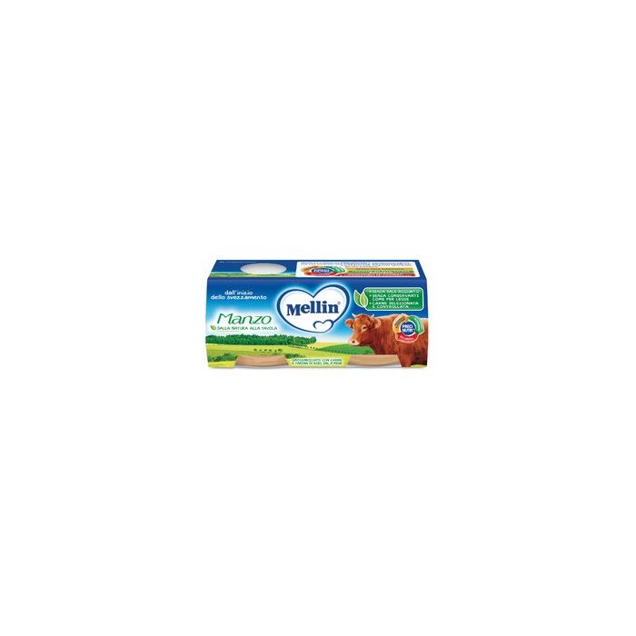 Mellin Omogeneizzato Manzo 2 X 80 G - Mellin Omogeneizzato Manzo 2 X 80 G