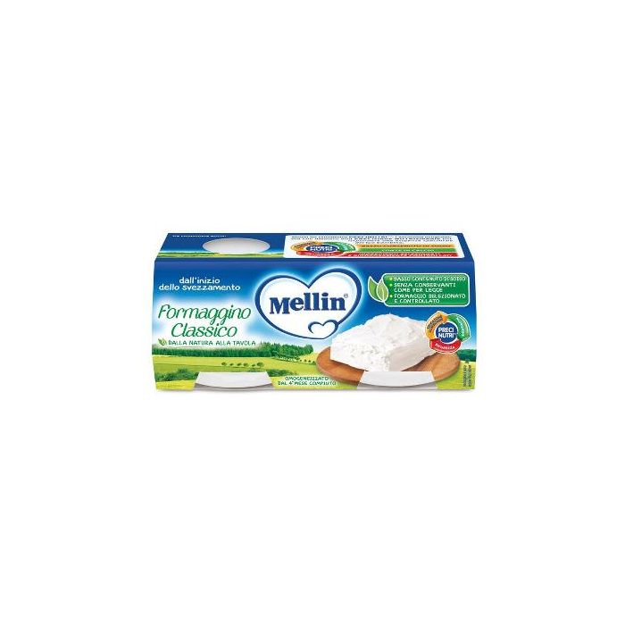 Mellin Baby Formaggino Classico 2 X 80 G - Mellin Baby Formaggino Classico 2 X 80 G