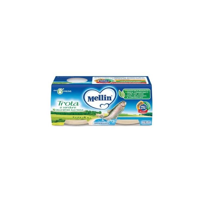 Mellin Omogeneizzato Trota 2 X 80 G - Mellin Omogeneizzato Trota 2 X 80 G